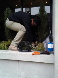 Installing a drip irrigation system in a Hialeah FL planter box