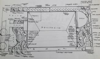 Landscape design blueprint