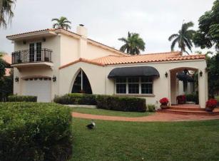 Home with landscaping and new sprinkler installation in Hialeah FL